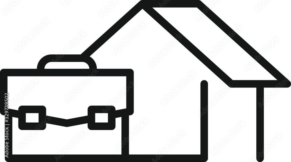 Fototapeta premium home office icon