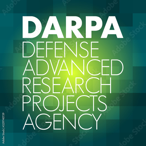 DARPA - Defense Advanced Research Projects Agency acronym  concept background