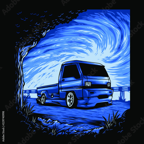 Car modification illustration