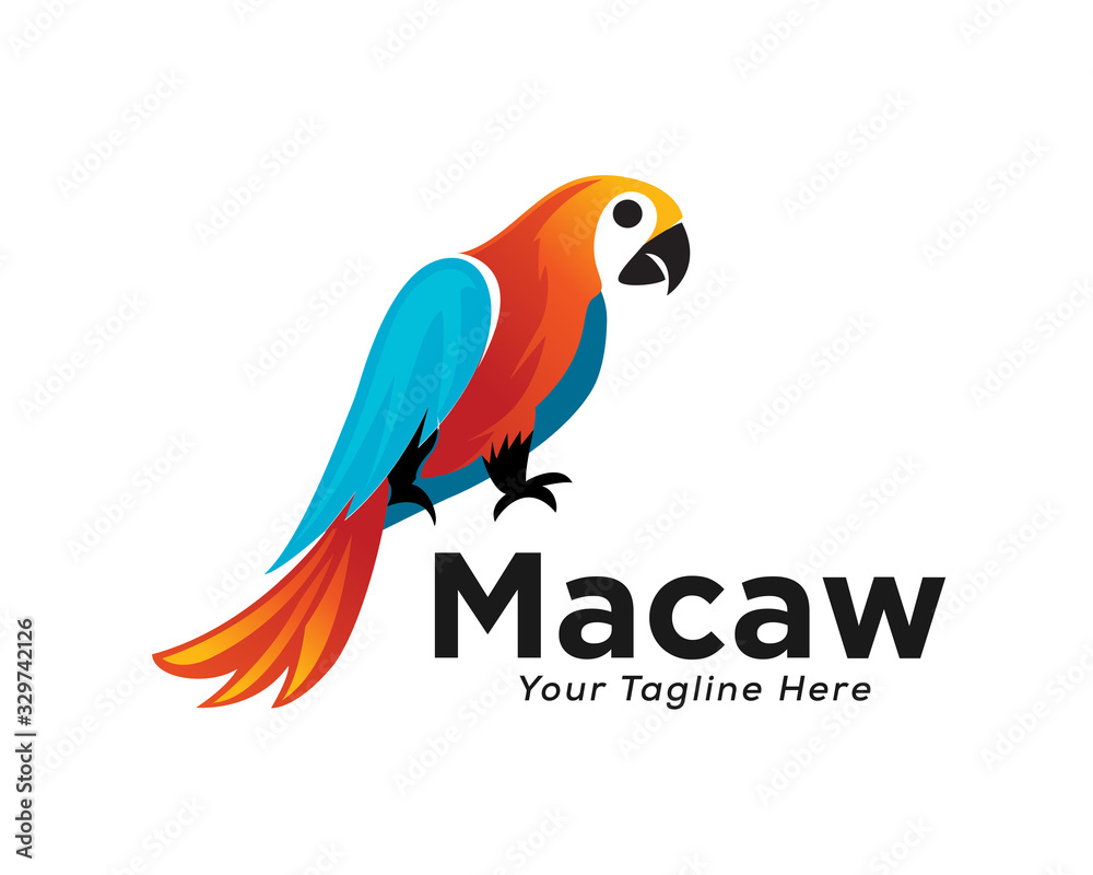 Parrots bird art logo design inspiration Parrots bird art logo design inspiration