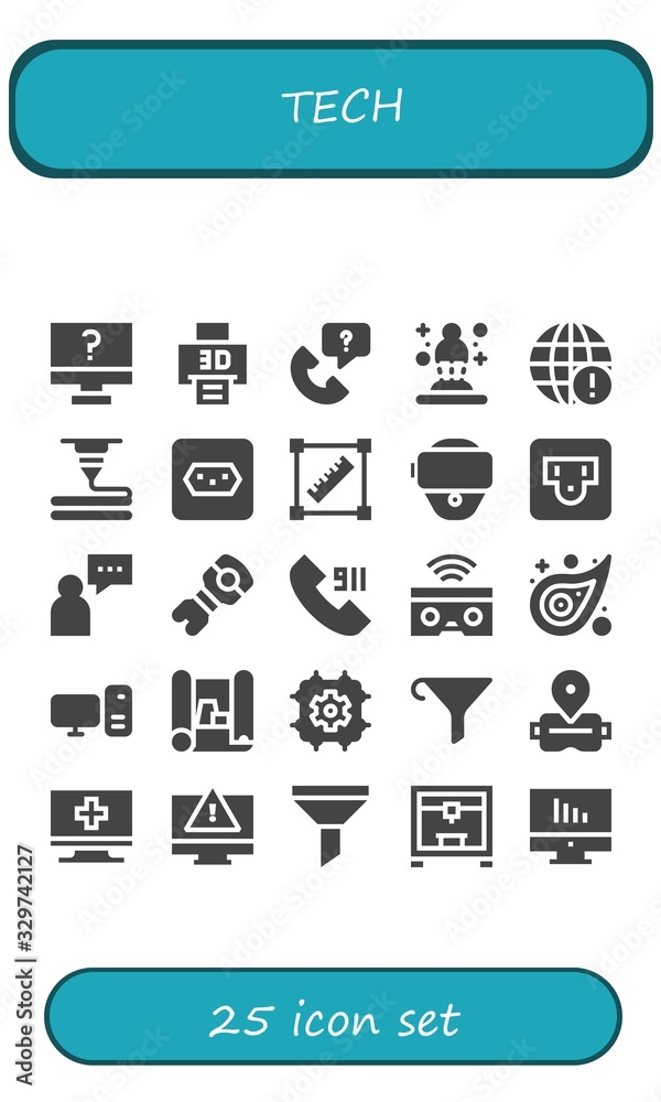 tech icon set tech icon set