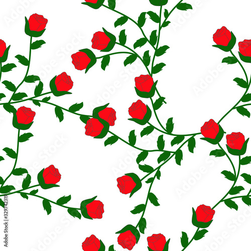 seamless pattern with roses