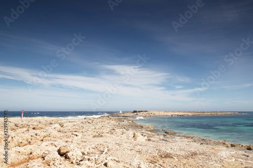 Fototapeta Naklejka Na Ścianę i Meble -  Seascape near Qawra Point Beach in Malta