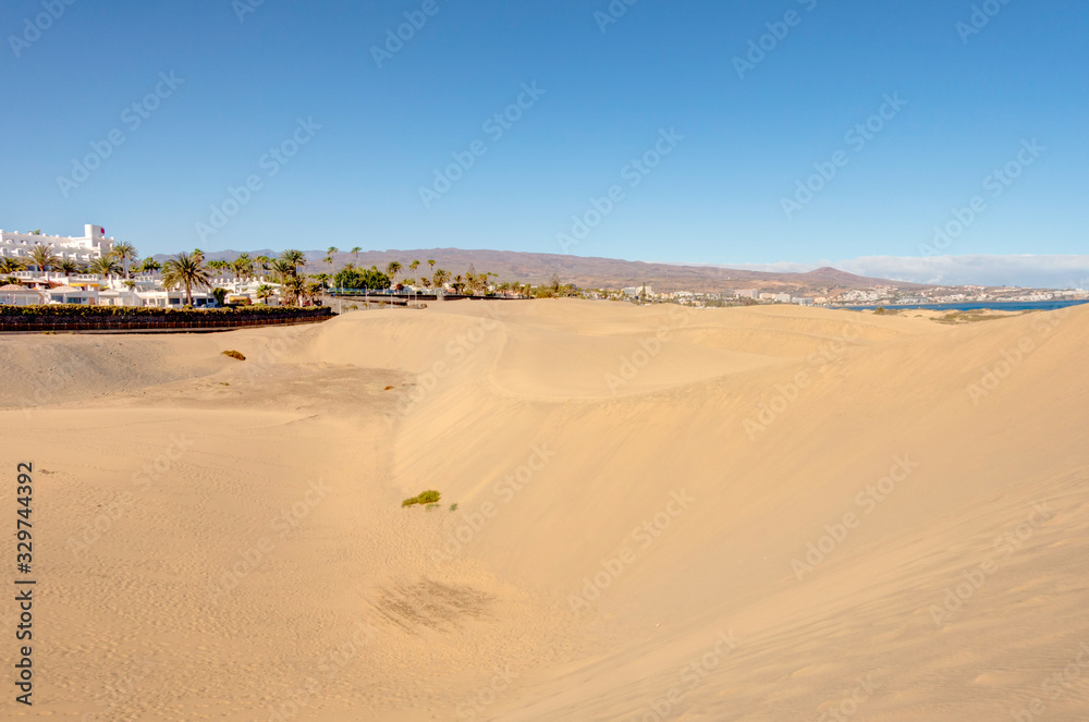 Dunes in Maspalomas, Gran Canaria Dunes in Maspalomas, Gran Canaria