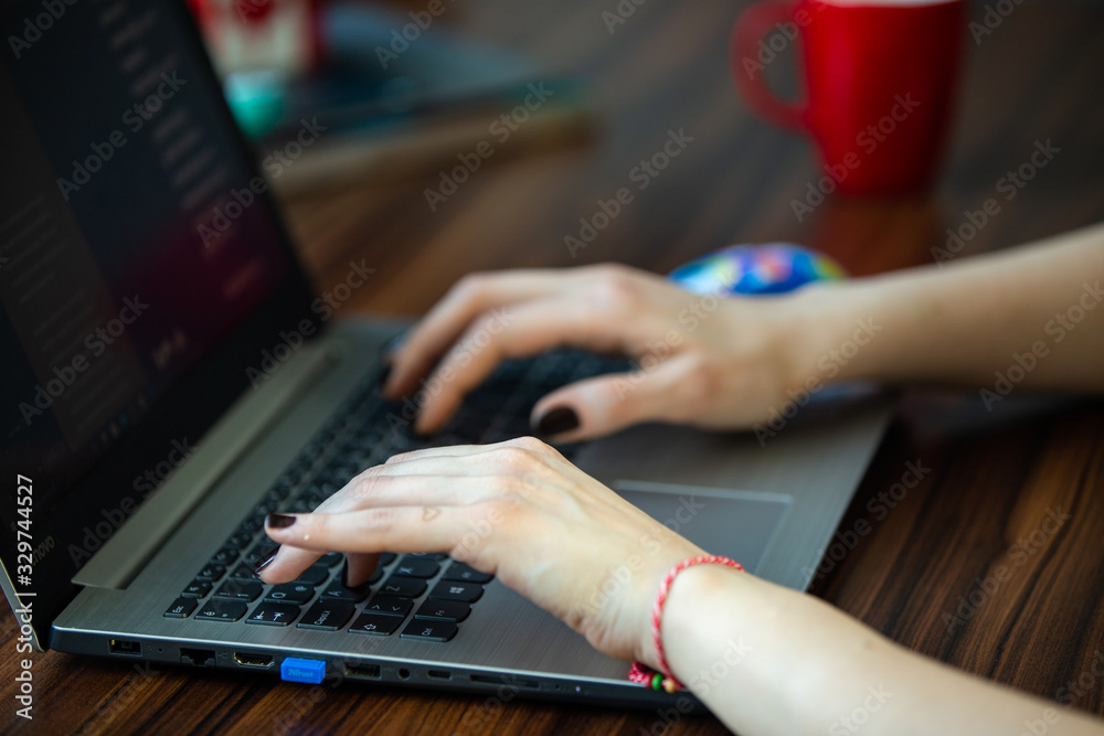 White Collar Office Worker Typing On Keyboard White Collar Office Worker Typing On Keyboard