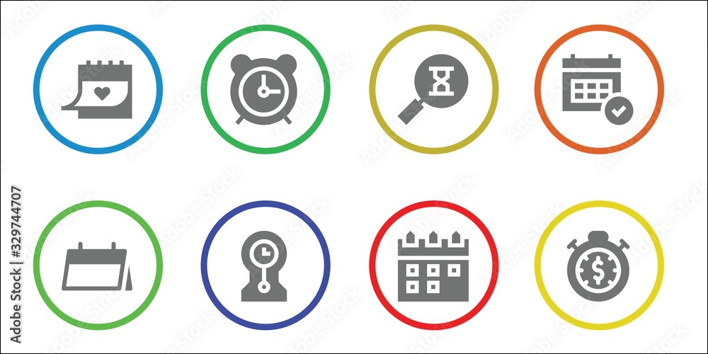 Fototapeta premium deadline icon set