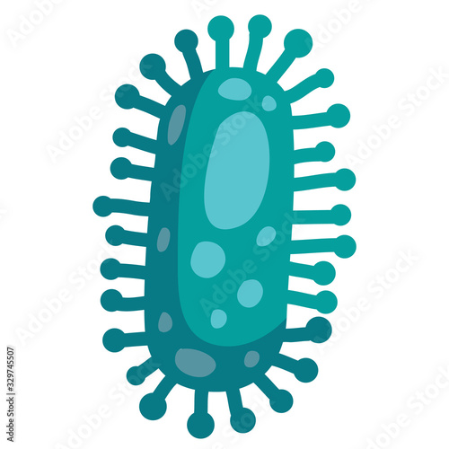 Different Kinds of Viruses. Bacteria Biology Organisms . Virus Infection Ebola Epidemic Sick. Medical Genetics Bacteriological Microorganism. Flat Vector Illustration,