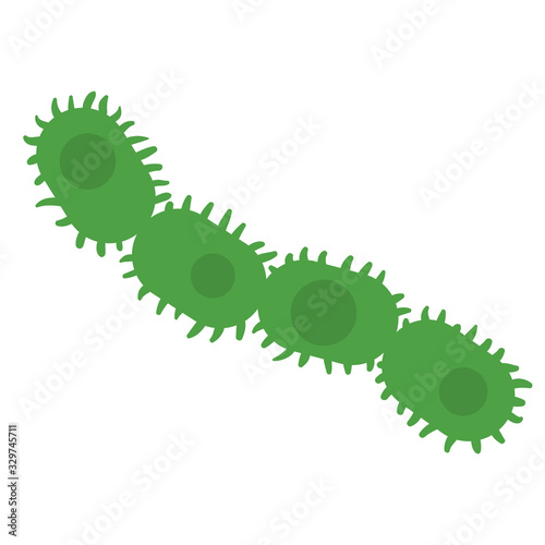 Different Kinds of Viruses. Bacteria Biology Organisms . Virus Infection Ebola Epidemic Sick. Medical Genetics Bacteriological Microorganism. Flat Vector Illustration,