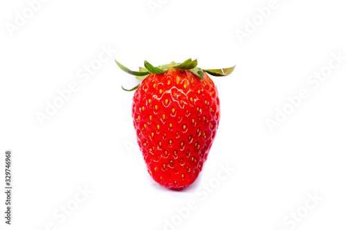fresh strawberry isolated on white