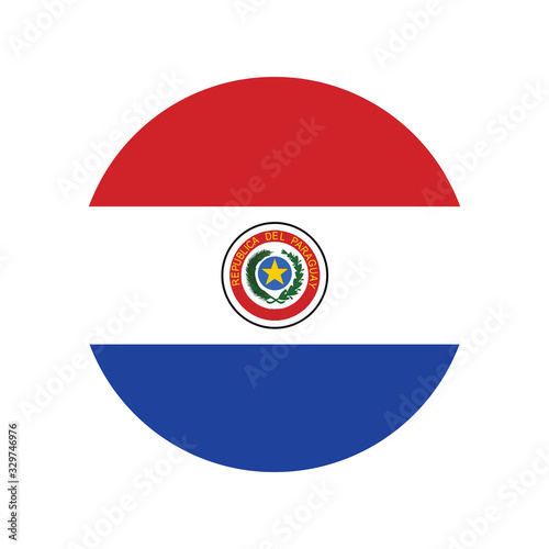 flag of Paraguay. Vector illustration eps 10.