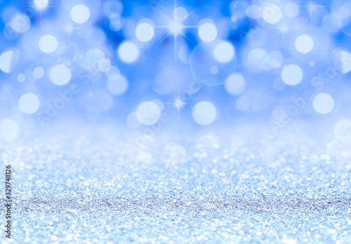 Blue Bokeh abstract background wallpaper
