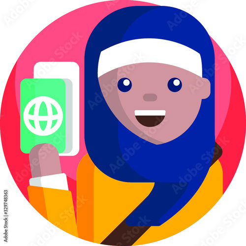 Travel people icons