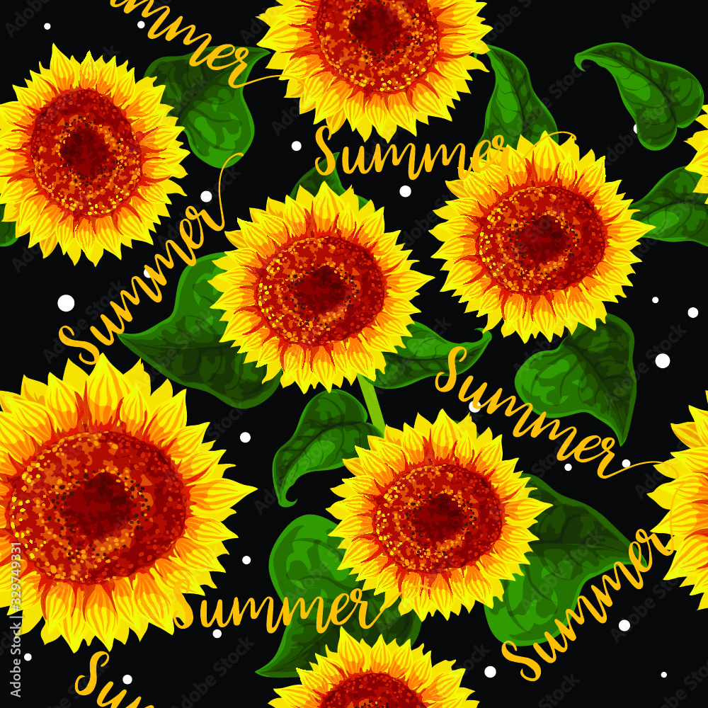 Vector tropical summer seamless patern. Floristic elements. Vector tropical summer seamless patern. Floristic elements.