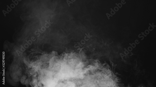 smoke , vapor , fog - realistic smoke cloud best for using in composition, 4k, use screen mode for blending, ice smoke cloud, fire smoke, ascending vapor steam over black background - floating fog © neolko