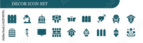 decor icon set