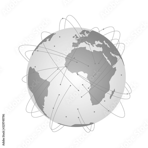 World map Social networking service Vector