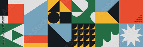 Brutalism Design Abstract Vector Pattern