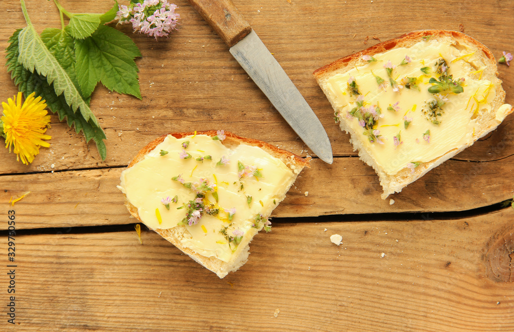 Kräuterbutter Brot Butterbrot Kräuterbutter Brot Butterbrot