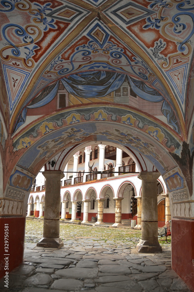 Obraz premium Monastery of St. Ivan of Rila, declared a World Heritage Site by Unesco, Bulgaria.