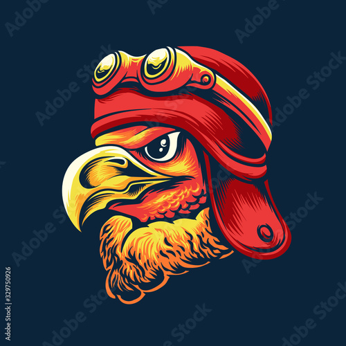 Cartoon eagle illustration