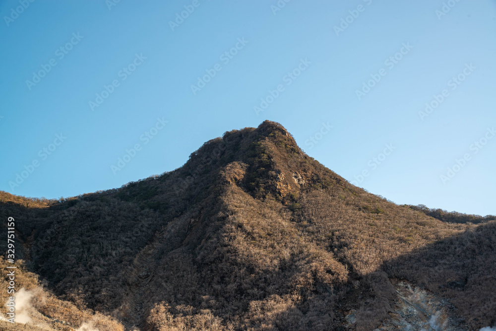 火山の山肌　大涌谷