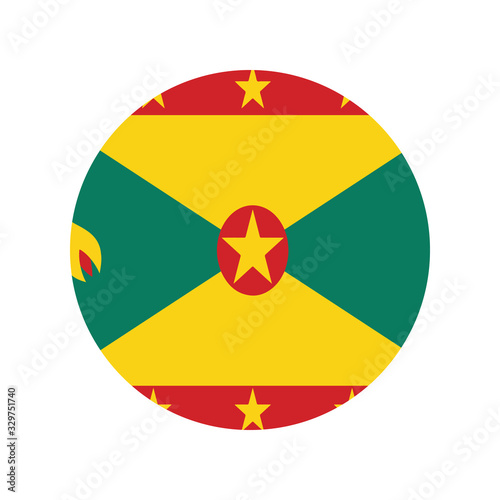 Grenada national flag. Vector illustration eps 10.
