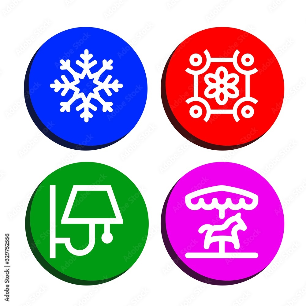 Set of ornate icons