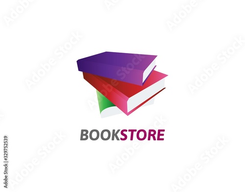 Simple Logo of Book with Modern Concept. Design in Luxury and Lovely Image Vector of Book. Suitable for Library, Bookstore, Reader Community, Publishing Company, etc. Vector Illustration