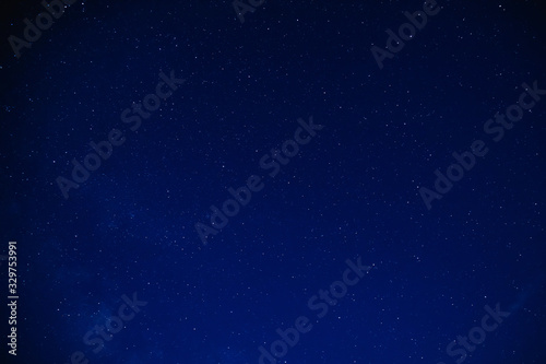 Fototapeta Naklejka Na Ścianę i Meble -  Milky way stars on a dark night sky.