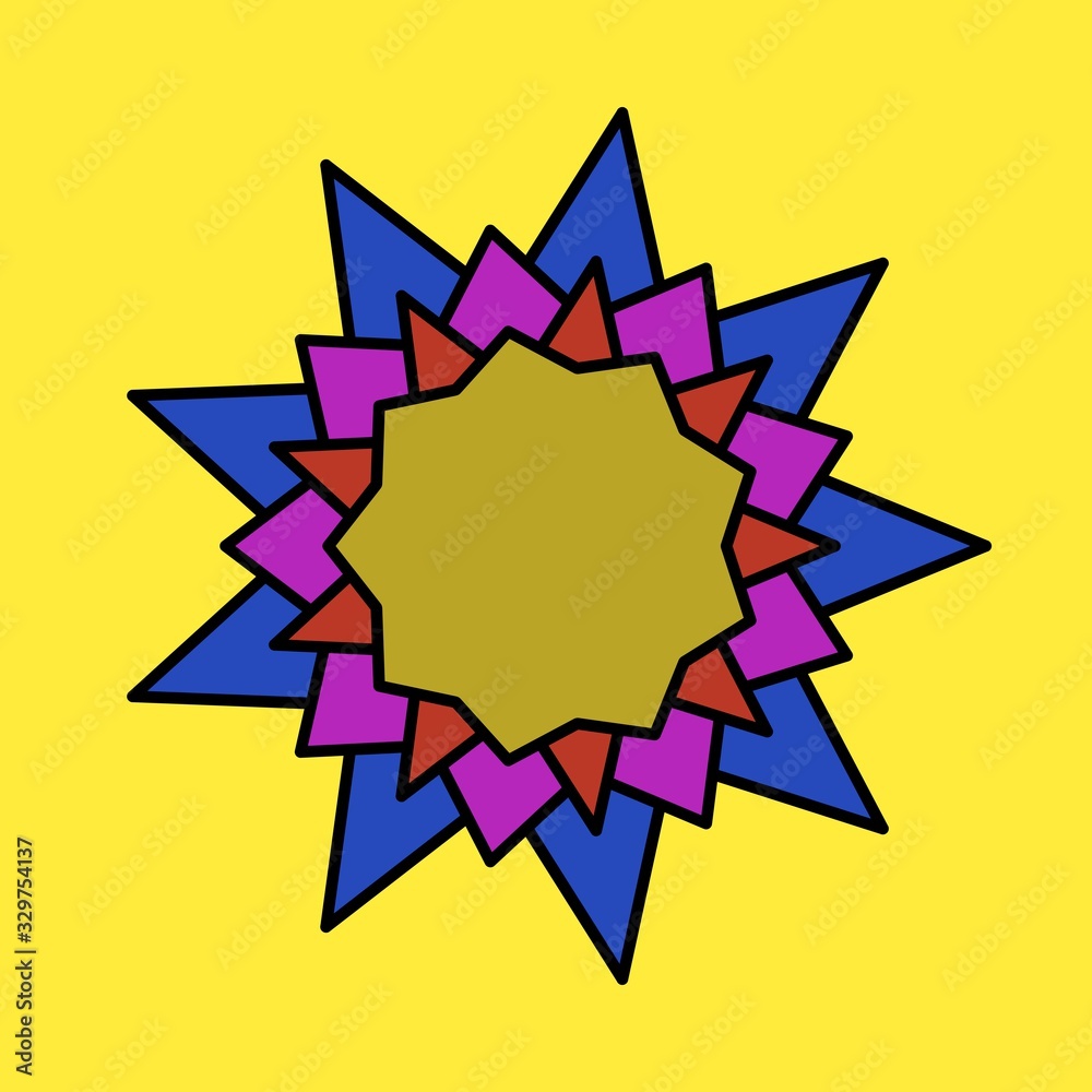 Simple design of illustration mandala Simple design of illustration mandala