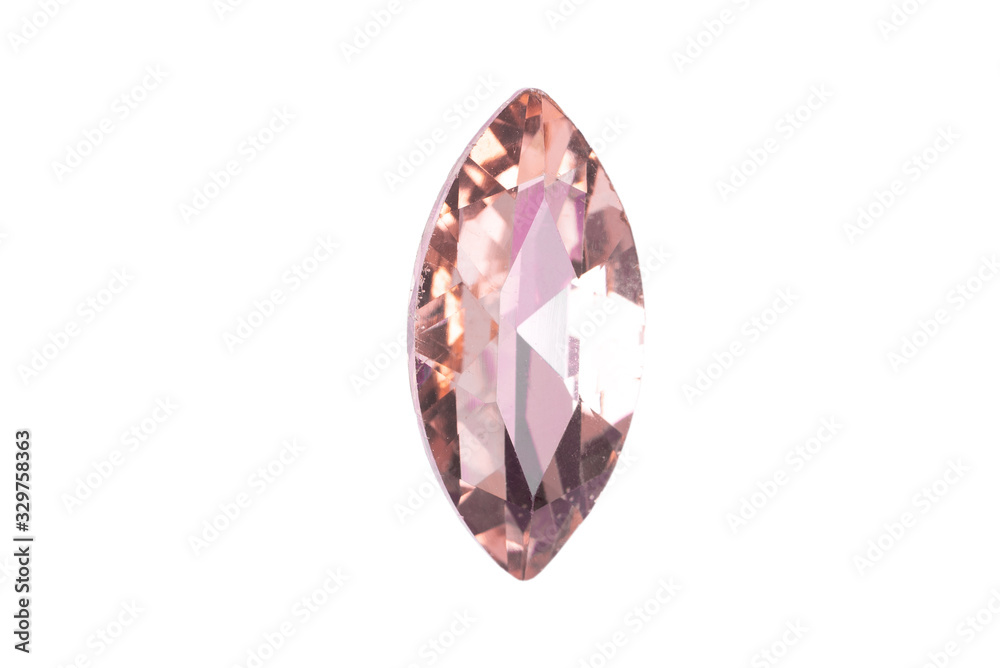 Shiny rhinestones isolated on white background, gemstone Shiny rhinestones isolated on white background, gemstone