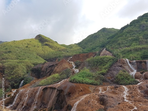 mountain landscape with river