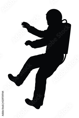 Space pilot silhouette