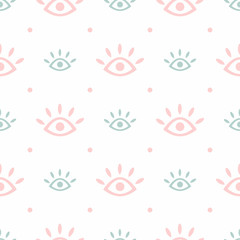Fototapete Augenmuster Verspielte Augen mit Punkten  © Anne Punch