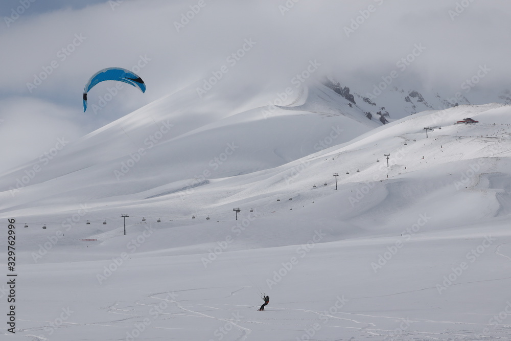Fototapeta premium Kite snowboard