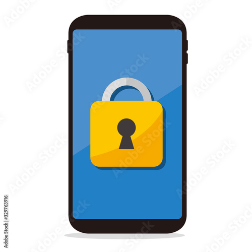 secure flat icon illustration vector 