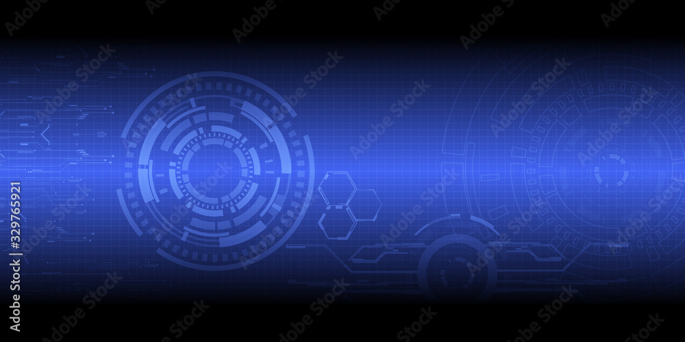 abstract blue future background with copy space for your text