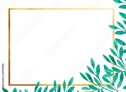 Elegant card in bright watercolor style. It can be used for birthday card, invitation, wedding card, poster, mothers day card.
