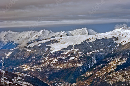 Les Coches and Montchavin, Savoie, French Alps, France, Europe photo