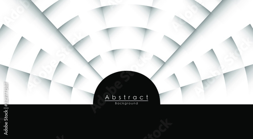Abstract texture gradients on black and white background. Geometric Backdrop for Poster, 3d shapes composition. Modern  cover. Brochure, card, structure background.