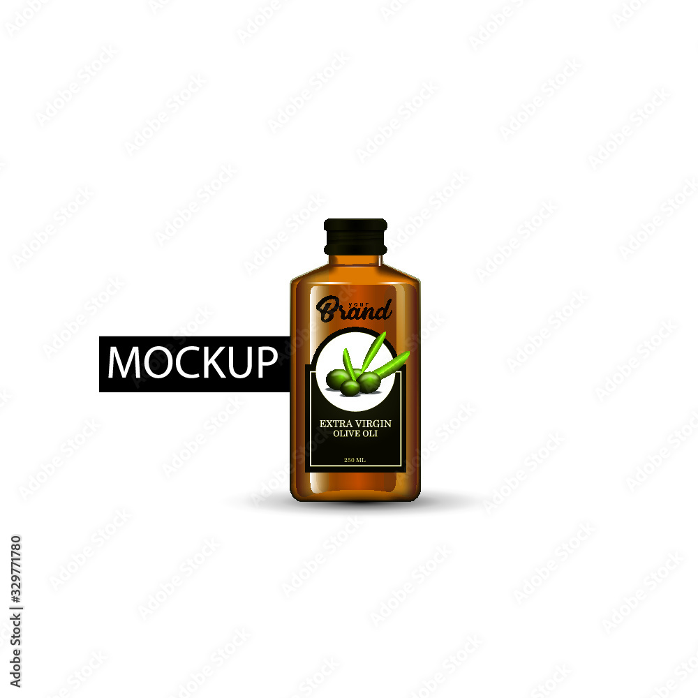 mock-up template bottle of oil, syrup, beverage, glass bottle realist mock-up template bottle of oil, syrup, beverage, glass bottle realist