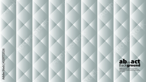 Abstract geometric on 3d shapes composition background. Design highlights the balance of clarity and disorder with bright orange circles amid a flurry of graphics.
