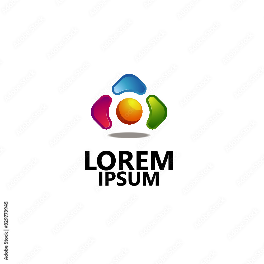 COMPANY LOGO 3D, Modern abstract design vector element for identity, logotype or icon. COMPANY LOGO 3D, Modern abstract design vector element for identity, logotype or icon.