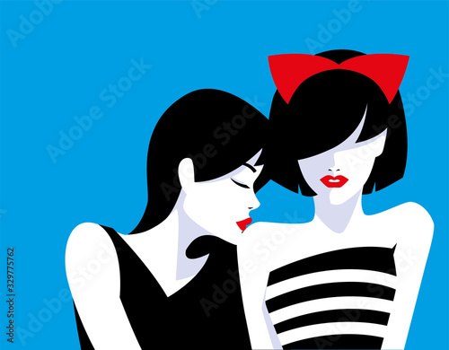 fashion women portraits, woman abstract