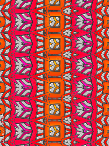 3d effect - abstract colorful geometric pattern
