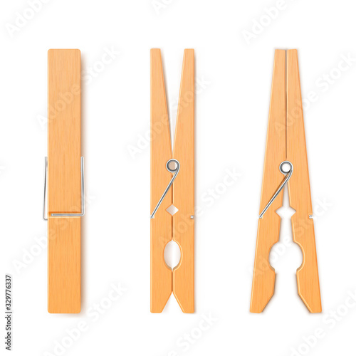 Clothes pin set, housework and laundry clothespins