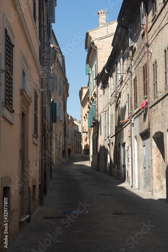 Fototapeta Naklejka Na Ścianę i Meble -  Street of Macerata, Marches, Italy