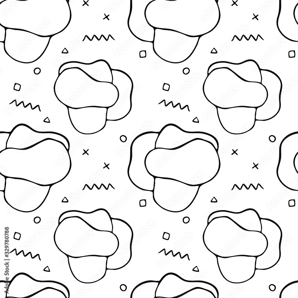 Modern abstract vector seamless pattern. Flat geometric shapes. Template for use in web or print design. Modern abstract vector seamless pattern. Flat geometric shapes. Template for use in web or print design.