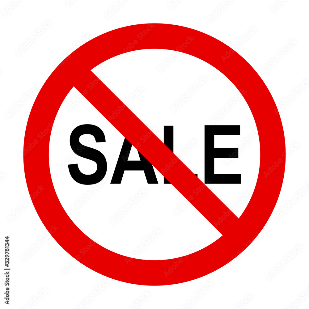 Sale und Verbotsschild Sale und Verbotsschild