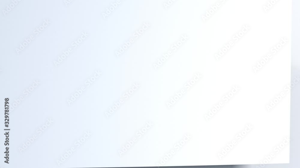3D animation - Turning a blank page with alpha matte channel
